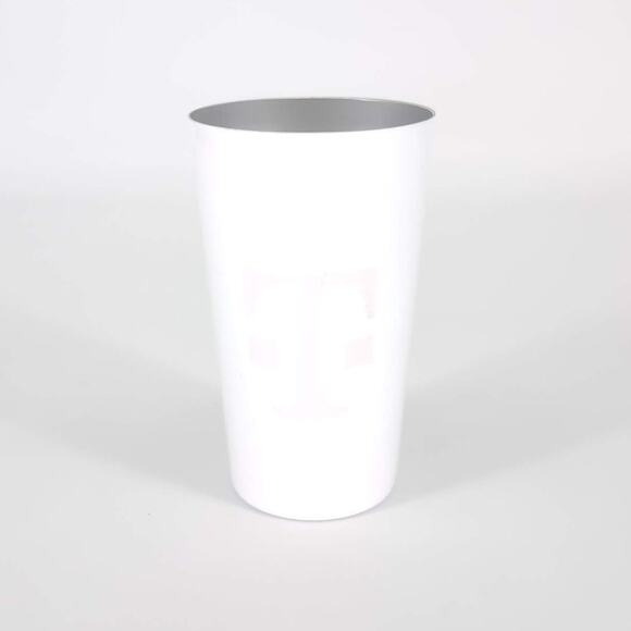 T-Mobile Reusable White Aluminum Color-Changing Tumbler with "T" Logo Cup NWT - Picture 2 of 14